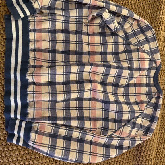 Todd Snyder Blue and Pink Plaid Sweatshirt - Picture 2 of 9